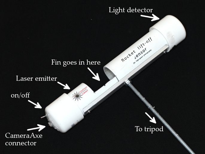 Laser sensor for rocket lift-off detection