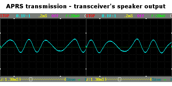 Waveform of APRS transmission